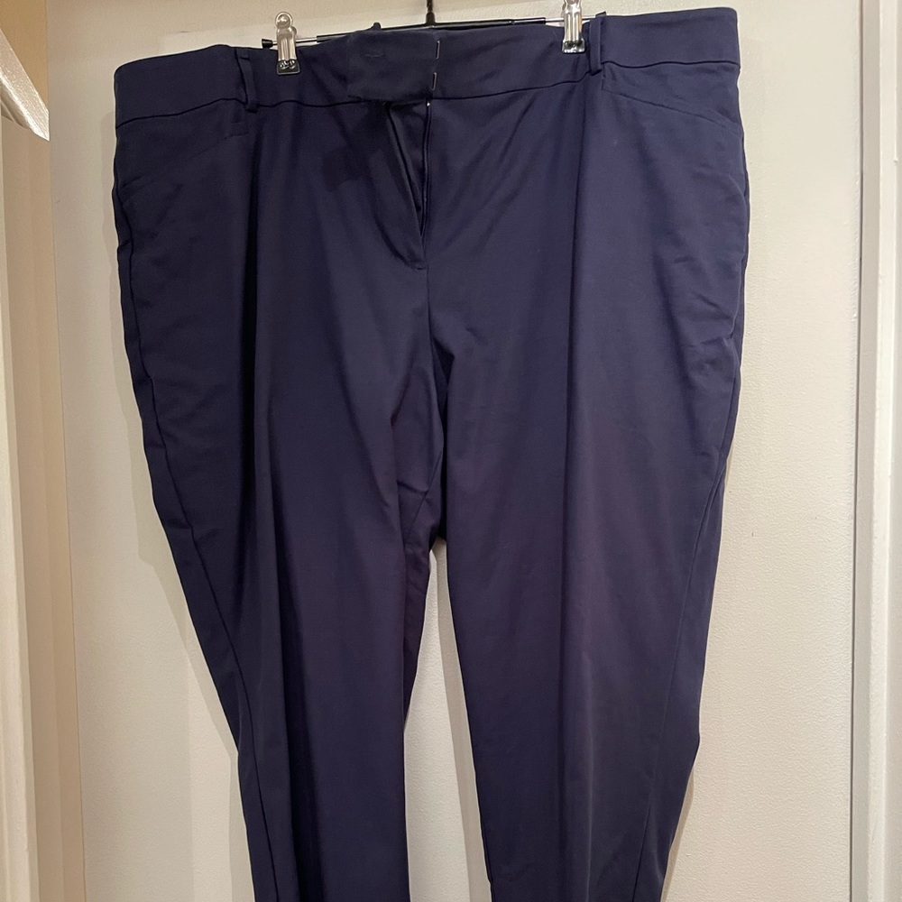 LOFT Plus Navy Marisa Trouser